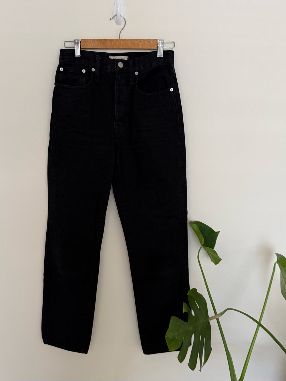 Madewell Black Straight-Leg Women's Jeans
